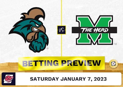 Coastal Carolina vs. Marshall CBB Prediction and Odds - Jan 7, 2023