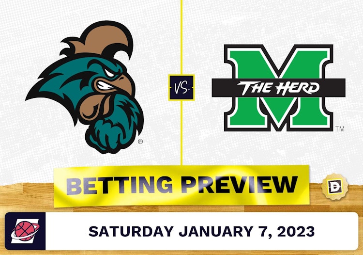 Coastal Carolina vs. Marshall CBB Prediction and Odds - Jan 7, 2023