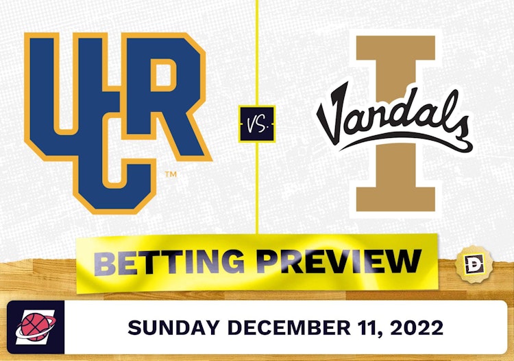 UC Riverside vs. Idaho CBB Prediction and Odds - Dec 11, 2022