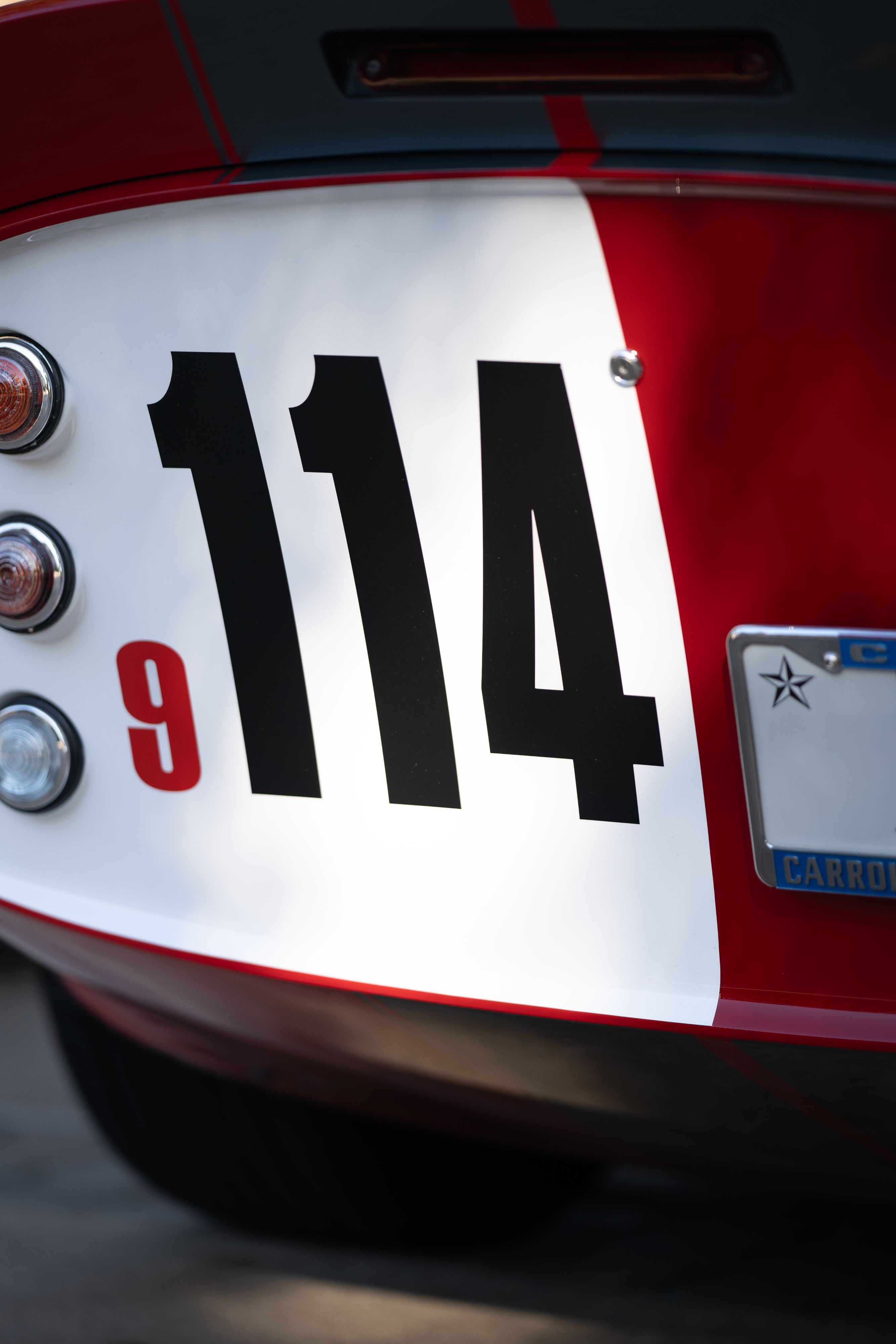 1965 Superformance Shelby Daytona CSX9114 in Monza Red.