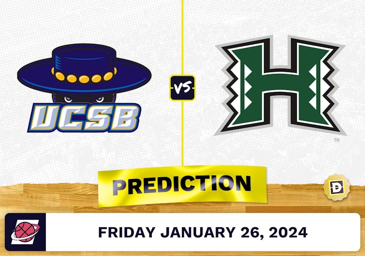 UC Santa Barbara vs. Hawaii Prediction, Odds, College Basketball Picks [1/26/2024]