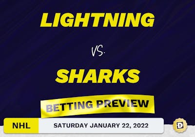 Lightning vs. Sharks Predictions and Odds - Jan 22, 2022