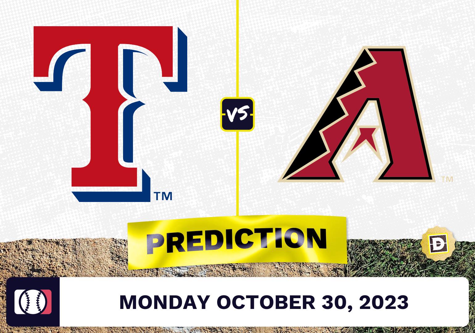 Rangers vs. Diamondbacks Game 3 Prediction for MLB World Series [10/30/2023]