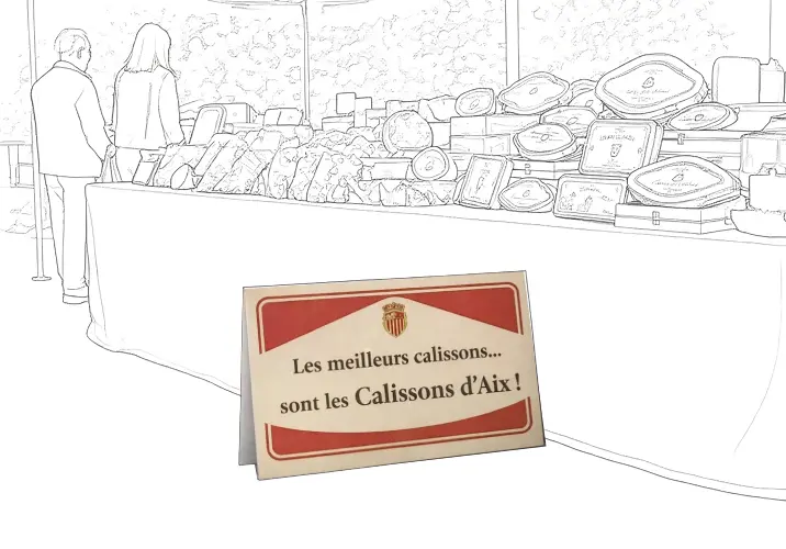 Pancarte publicitaire promotionnelle installée devant un commerce pour attirer les clients