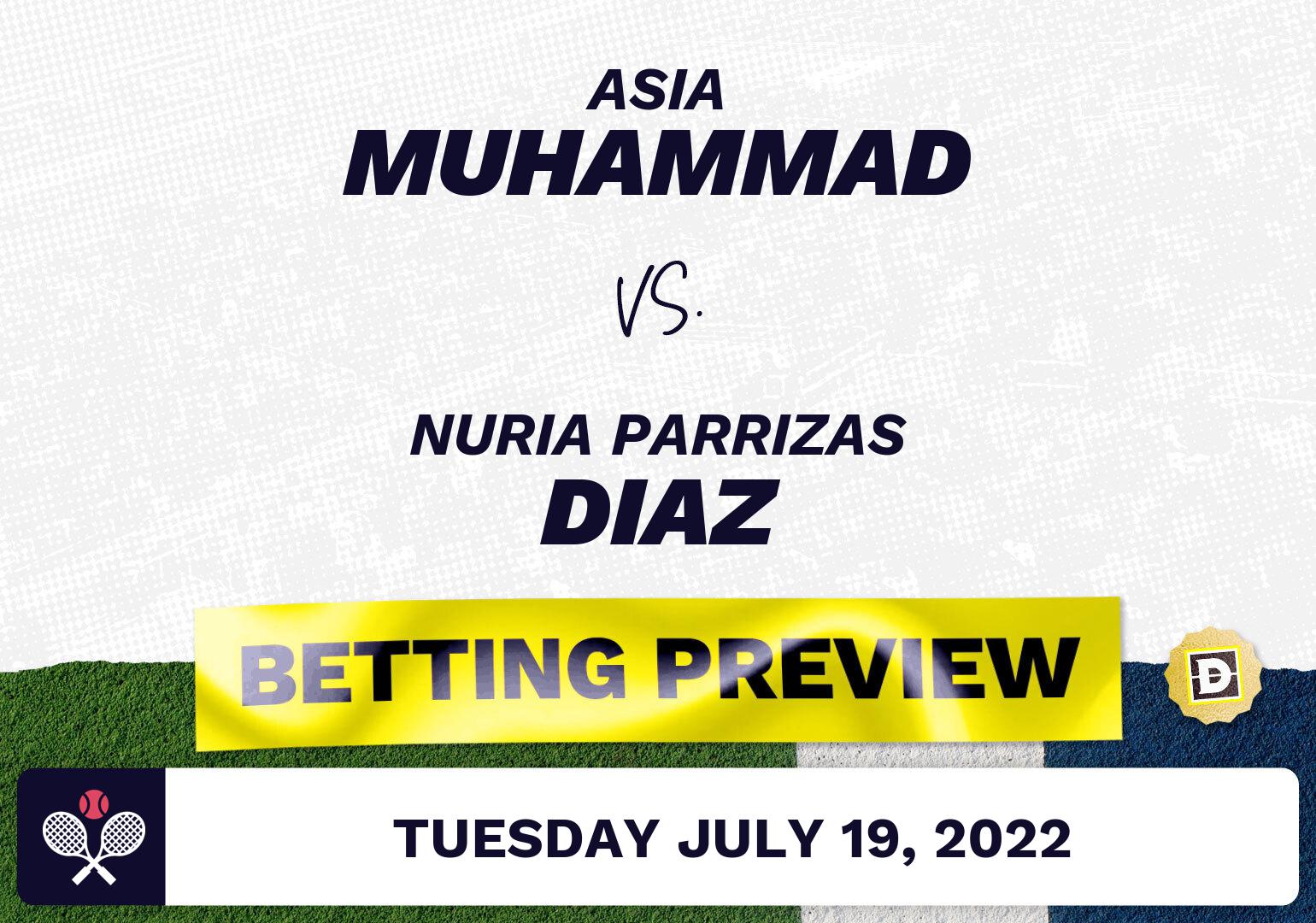 Asia Muhammad vs. Nuria Parrizas Diaz Predictions - Jul 19, 2022
