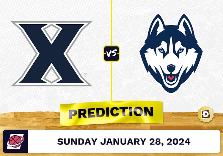 Xavier vs. Connecticut Prediction, Odds, College Basketball Picks [1/28/2024]