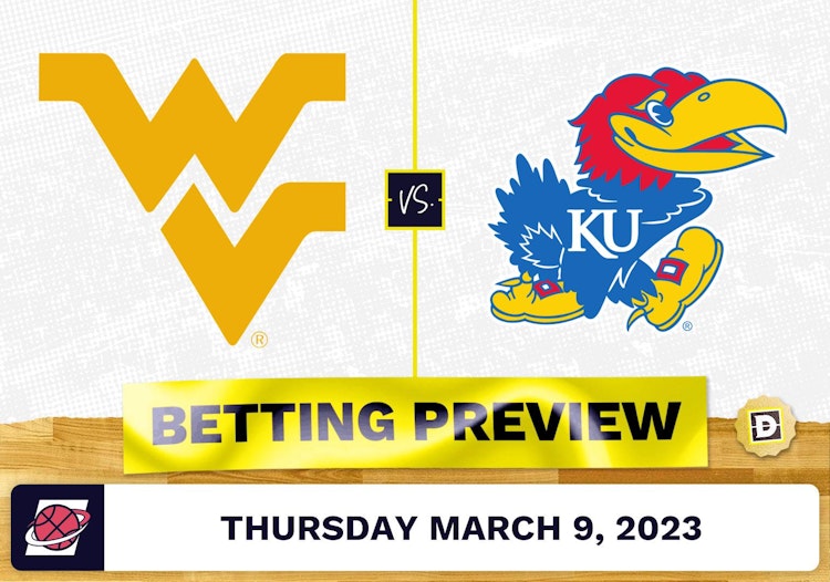 West Virginia vs. Kansas CBB Prediction and Odds Mar 9, 2023