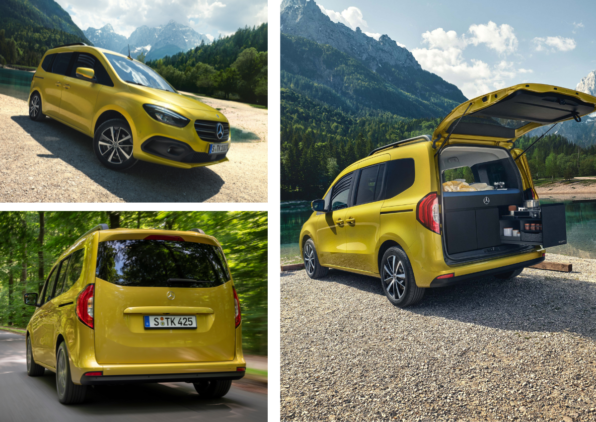 Das Exterior der Mercedes Benz T-Klasse