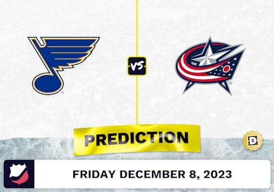 St. Louis Blues vs. Columbus Blue Jackets Prediction and Odds - December 8, 2023