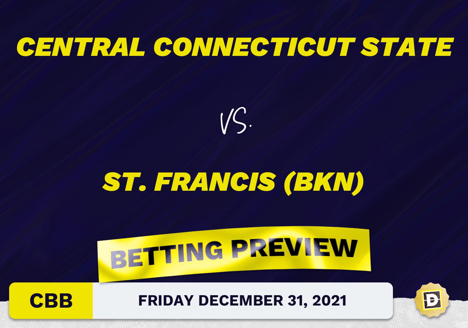 Central Connecticut State vs. St. Francis (BKN) CBB Predictions and Odds - Dec 31, 2021