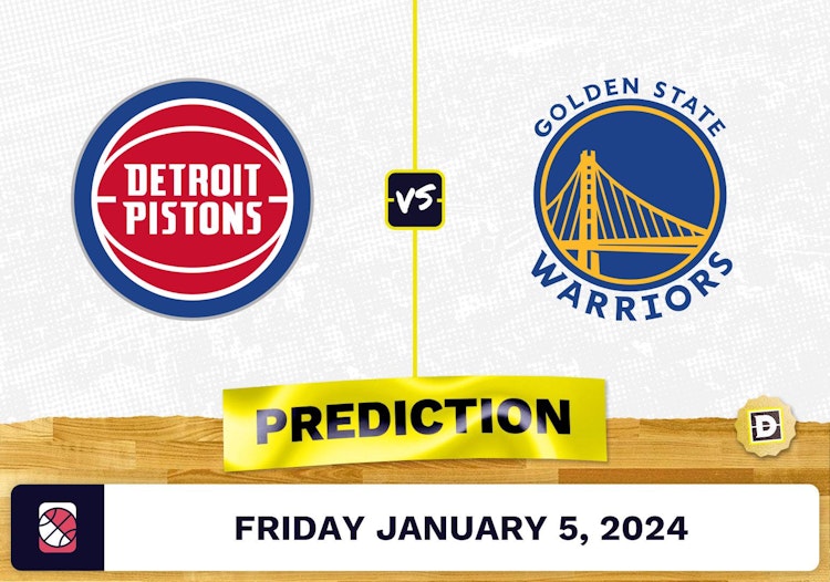 Detroit Pistons vs. Golden State Warriors Prediction, Odds, NBA Picks  [1/5/2024]