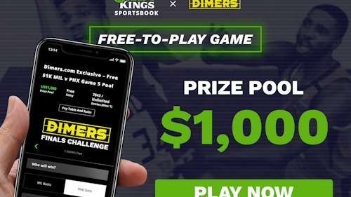EXCLUSIVE: Dimers x DraftKings Sportsbook Free to Play Game - NBA Finals Game 5