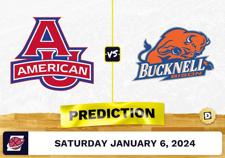 American University vs. Bucknell Prediction, Odds, College Basketball Picks  [1/6/2024]