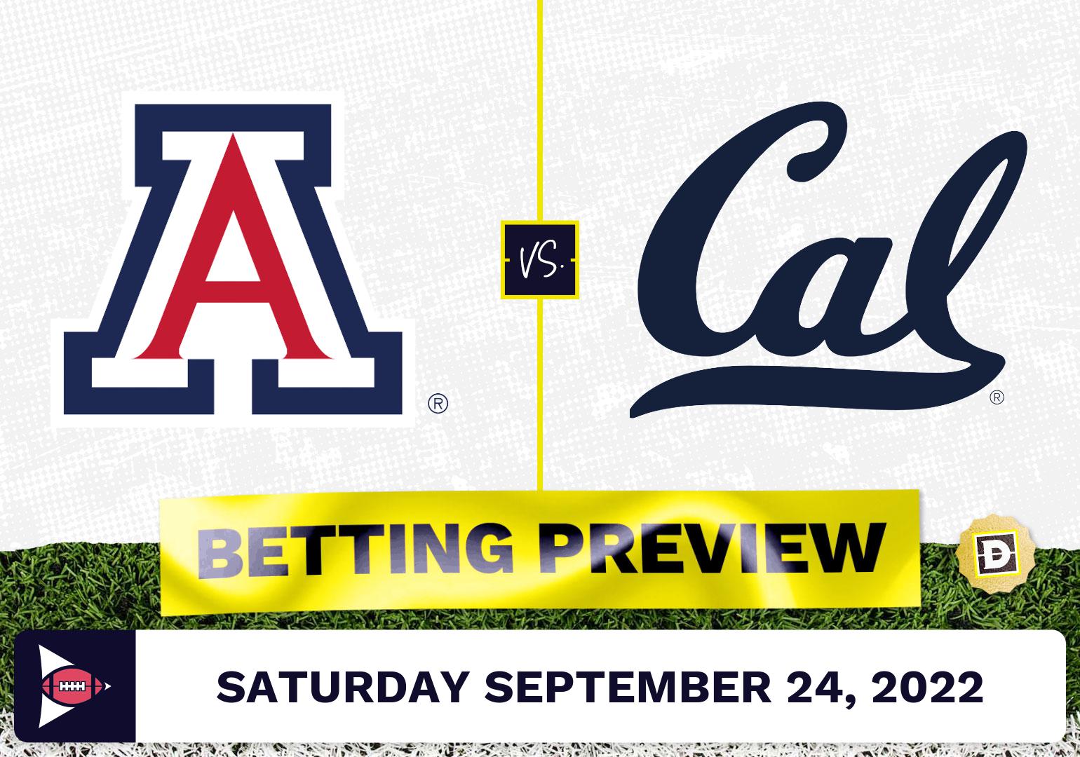 Arizona vs. California CFB Prediction and Odds - Sep 24, 2022