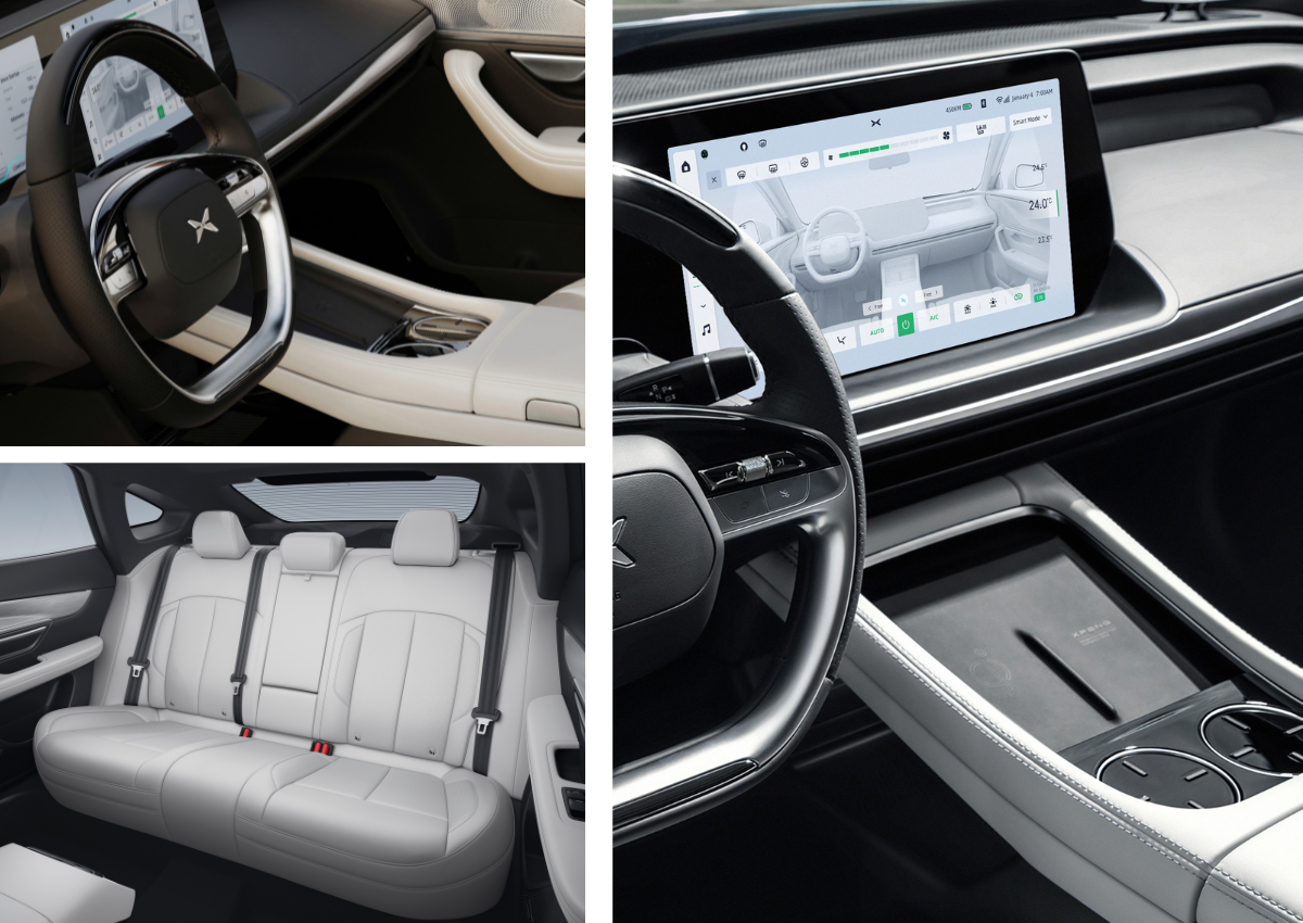 Das Interieur des XPENG P7+