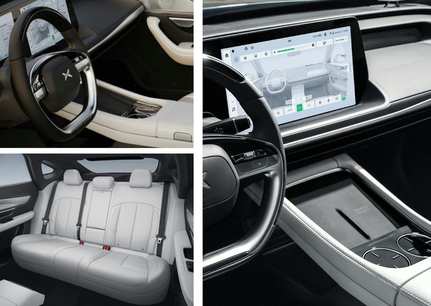 Das Interieur des XPENG P7+