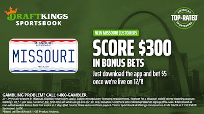 New DraftKings promo code: $300 bonus for Missouri Pre-Launch
