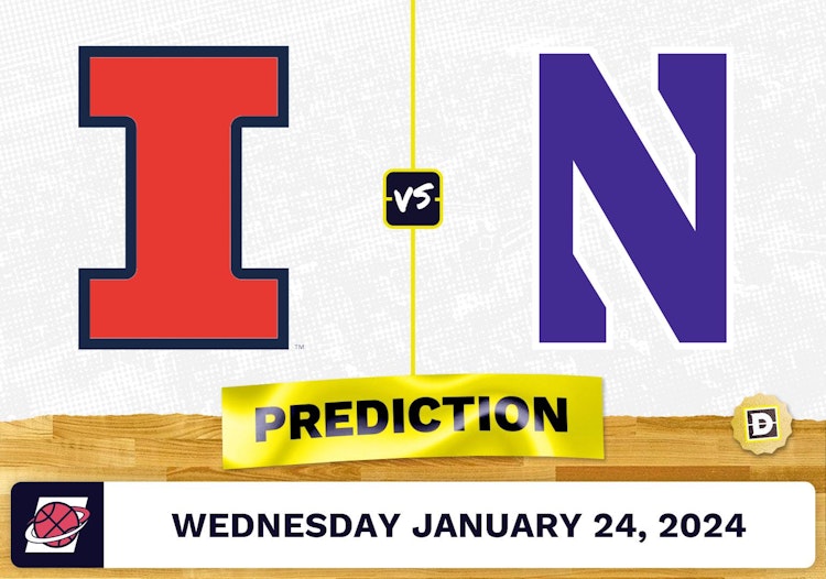 Illinois vs. Northwestern Prediction, Odds, College Basketball Picks [1/24/2024]