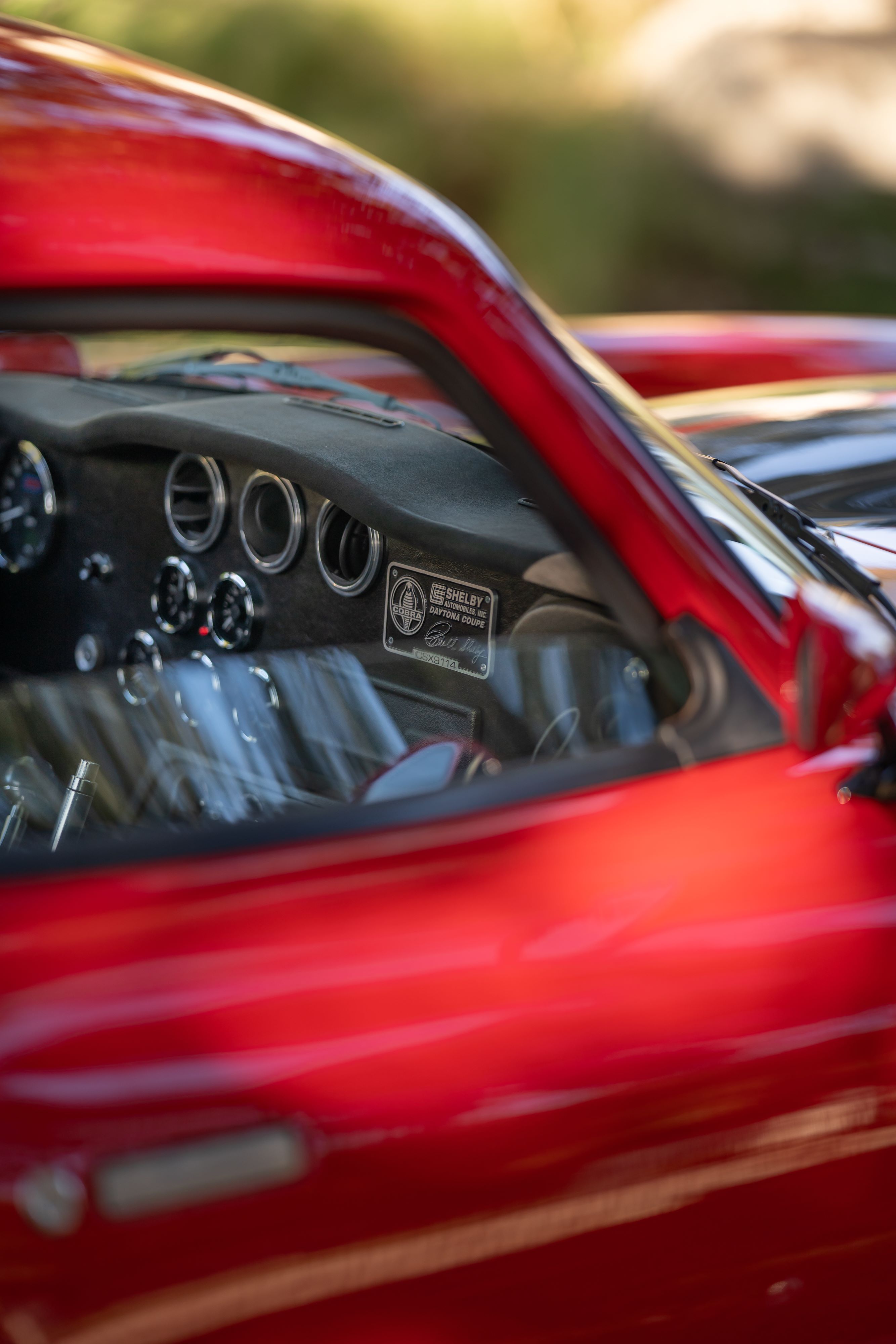 1965 Superformance Shelby Daytona CSX9114 in Monza Red.