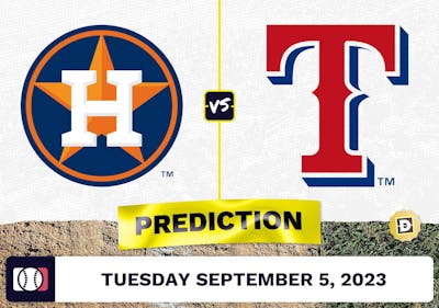 Astros vs. Rangers Prediction for MLB Tuesday [9/5/2023]