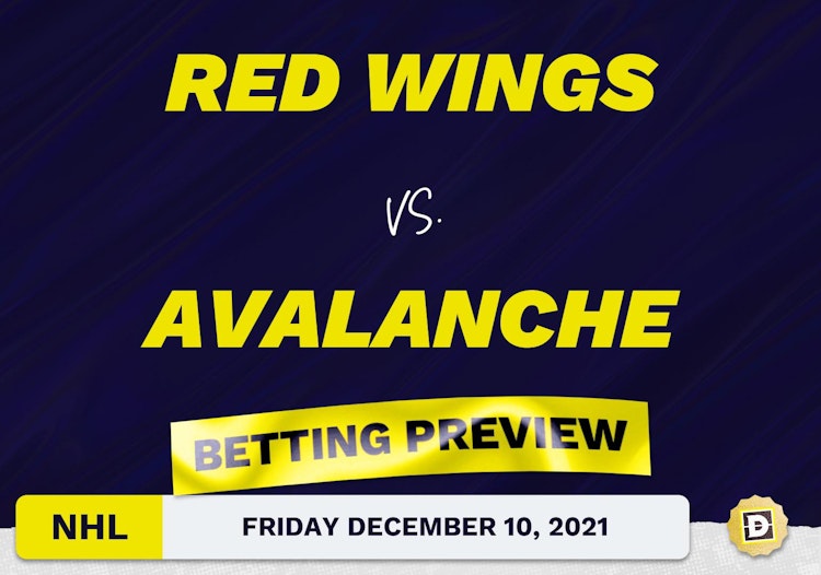 Red Wings vs. Avalanche Predictions and Odds - Dec 10, 2021