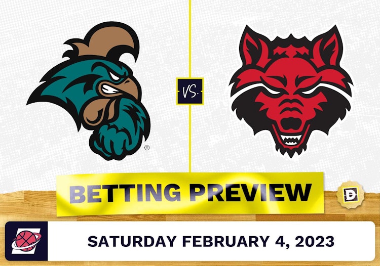 Coastal Carolina vs. Arkansas State CBB Prediction and Odds - Feb 4, 2023