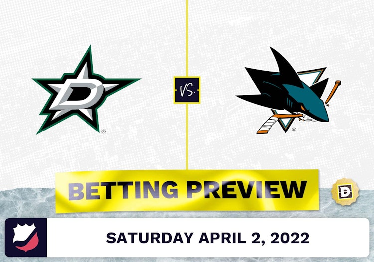 Stars vs. Sharks Prediction and Odds - Apr 2, 2022