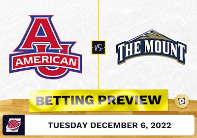 American University vs. Mount St. Mary's CBB Prediction and Odds - Dec 6, 2022