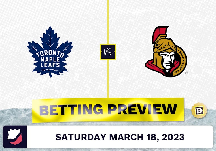 Maple Leafs vs. Senators Prediction and Odds - Mar 18, 2023
