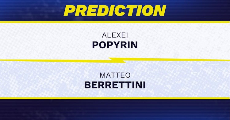 Alexei Popyrin vs Matteo Berrettini Tennis Prediction.