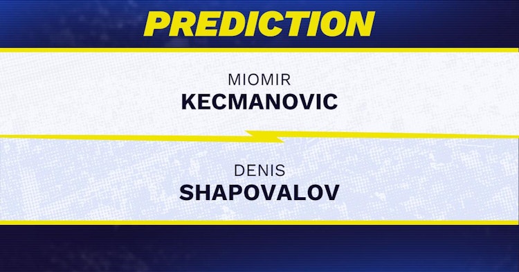 Miomir Kecmanovic vs Denis Shapovalov Tennis Prediction.