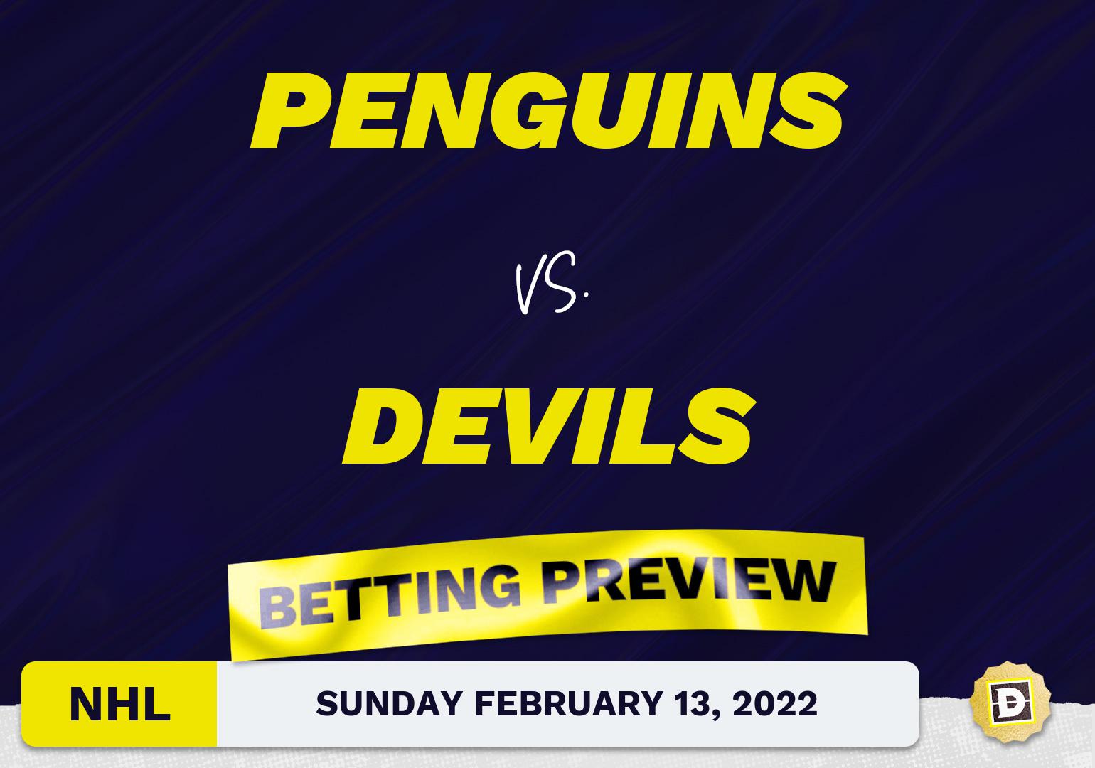 Penguins vs. Devils Predictions and Odds - Feb 13, 2022