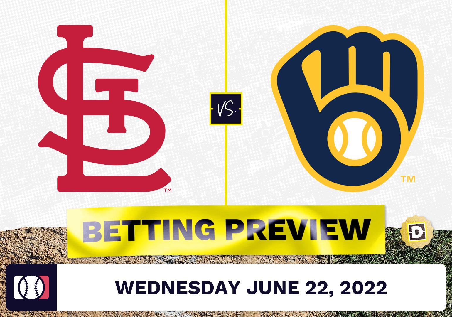 Cardinals vs. Brewers Prediction and Odds - Jun 22, 2022