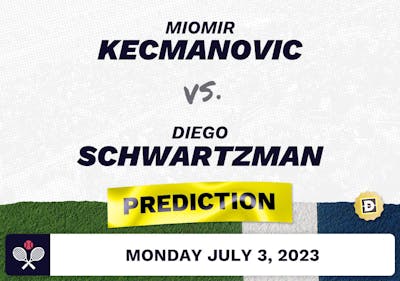Miomir Kecmanovic vs. Diego Schwartzman Prediction - Wimbledon 2023