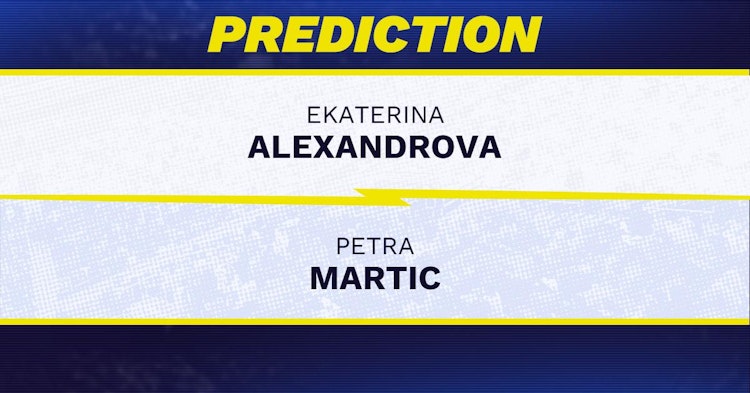 Ekaterina Alexandrova vs Petra Martic Tennis Prediction.