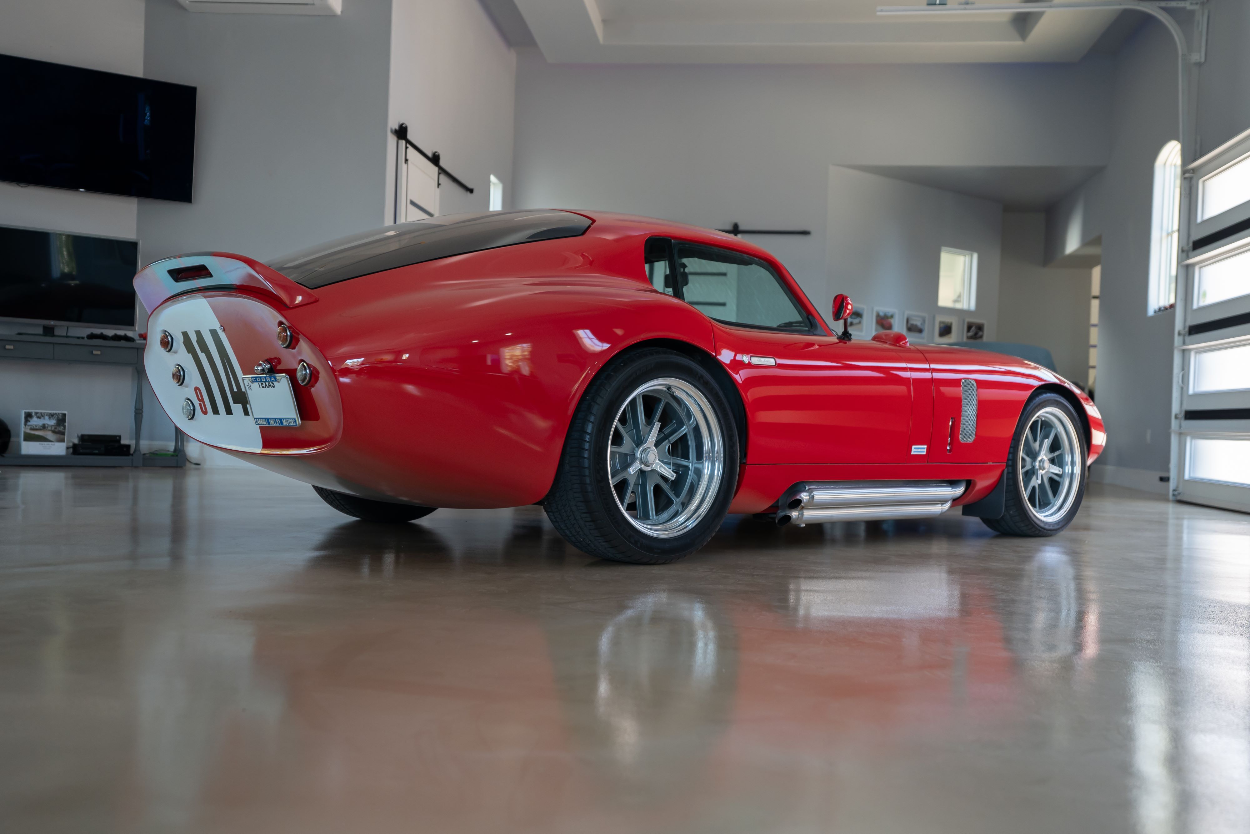 1965 Superformance Shelby Daytona CSX9114 in Monza Red.