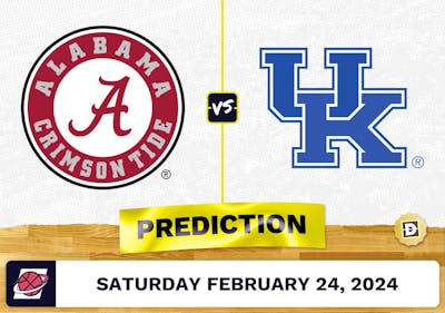 Alabama vs. Kentucky Prediction, Odds, College Basketball Picks [2/24/2024]