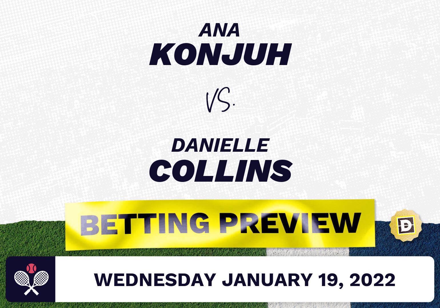 Ana Konjuh vs. Danielle Collins Predictions - Jan 19, 2022