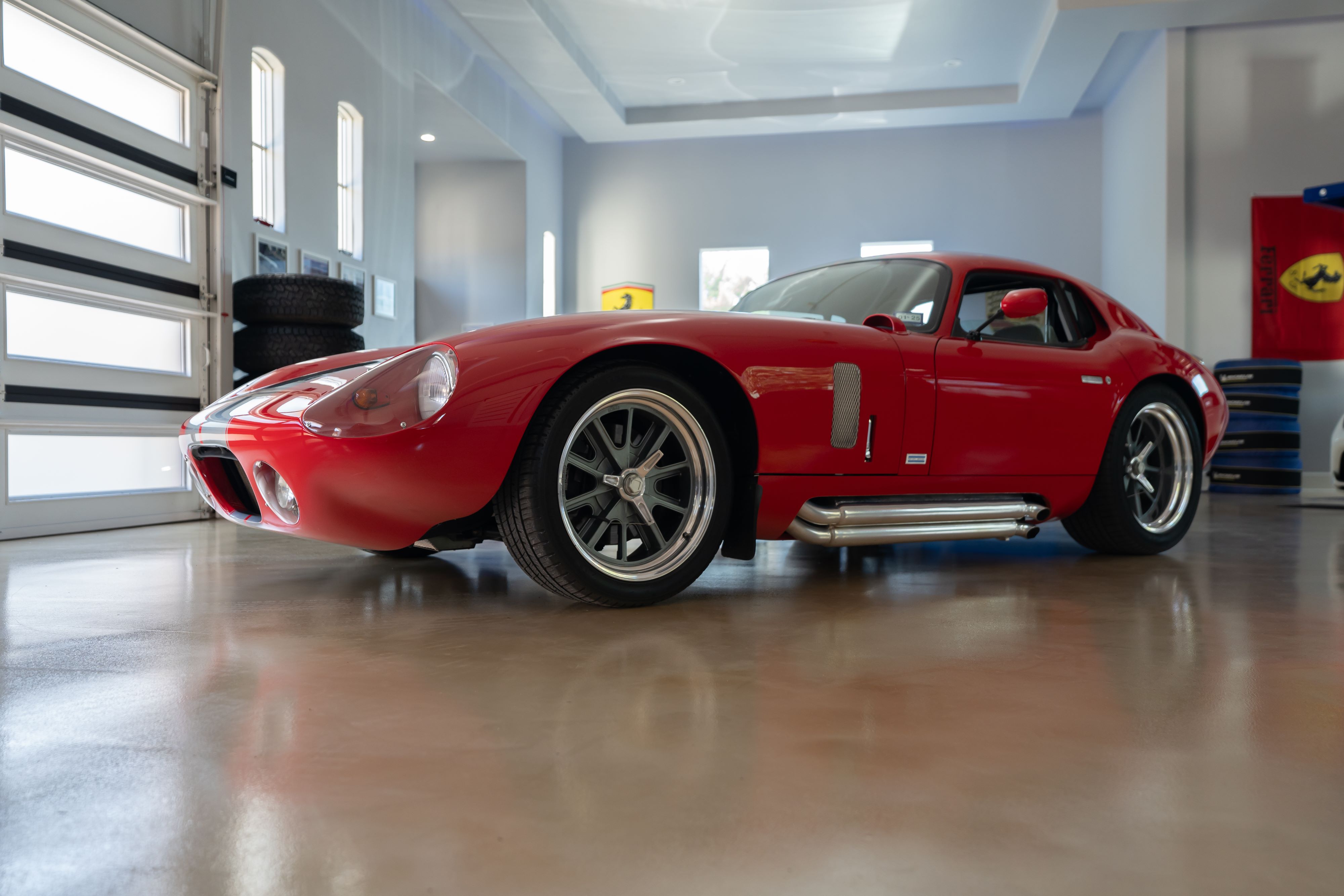 1965 Superformance Shelby Daytona CSX9114 in Monza Red.