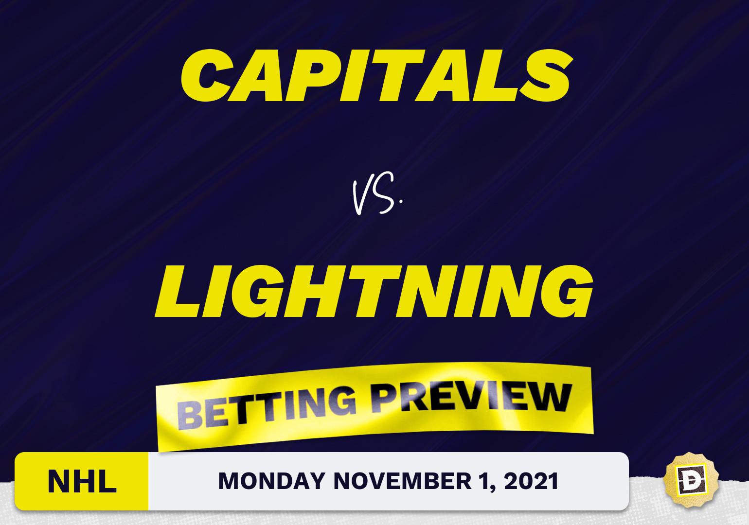 Capitals vs. Lightning Predictions and Odds - Nov 1, 2021