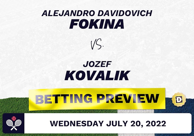 Alejandro Davidovich Fokina vs. Jozef Kovalik Predictions - Jul 20, 2022