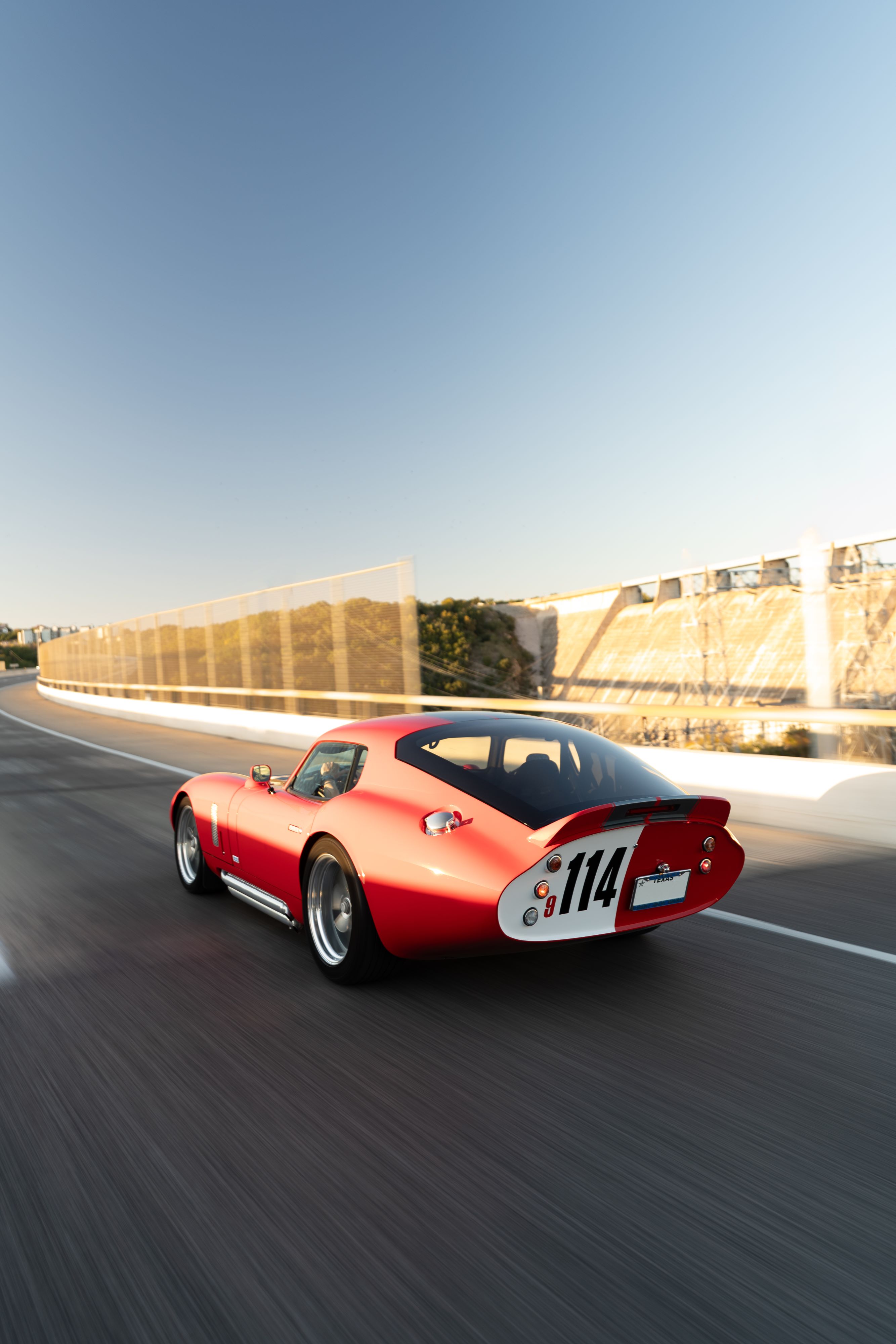 1965 Superformance Shelby Daytona CSX9114 in Monza Red.