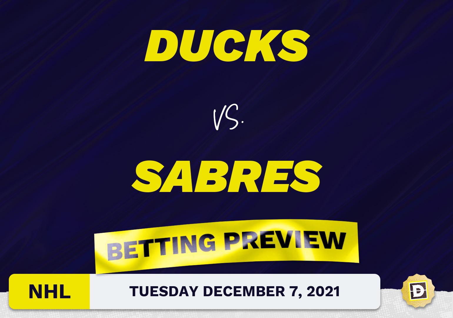 Ducks vs. Sabres Predictions and Odds - Dec 7, 2021
