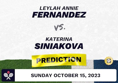 Leylah Annie Fernandez vs. Katerina Siniakova Prediction - WTA Hong Kong 2023