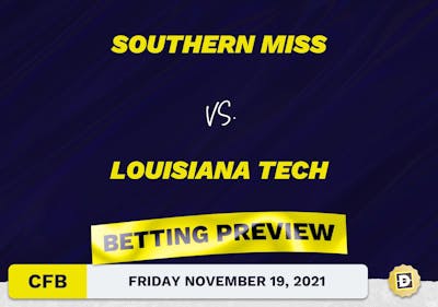 Southern Miss vs. Louisiana Tech CFB Predictions and Odds - Nov 19, 2021