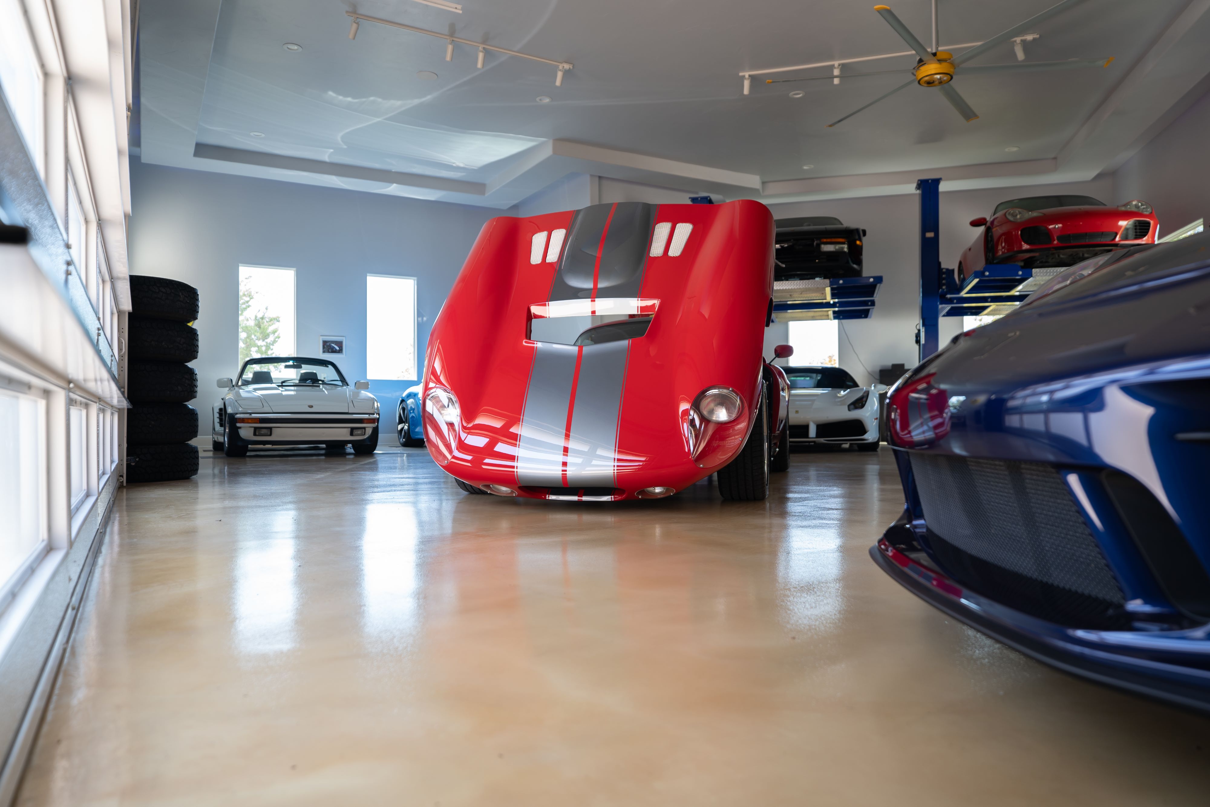 1965 Superformance Shelby Daytona CSX9114 in Monza Red.