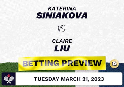 Katerina Siniakova vs. Claire Liu Predictions - Mar 21, 2023