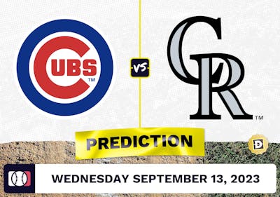 Cubs vs. Rockies Prediction for MLB Wednesday [9/13/2023]