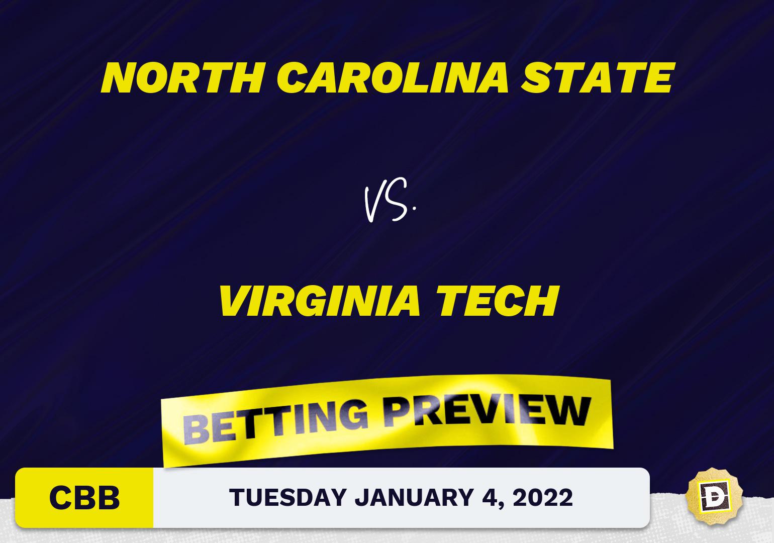North Carolina State vs. Virginia Tech CBB Predictions and Odds - Jan 4, 2022