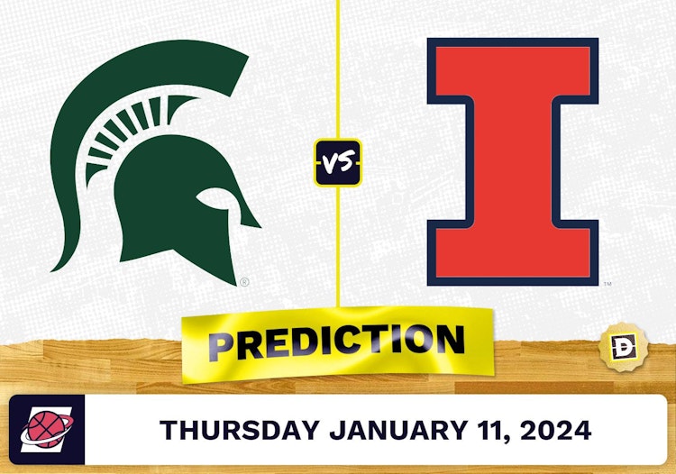 Michigan State vs. Illinois Prediction, Odds, College Basketball Picks  [1/11/2024]